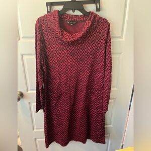 N Touch Long Sleeved Cowl Neck Dress size Large